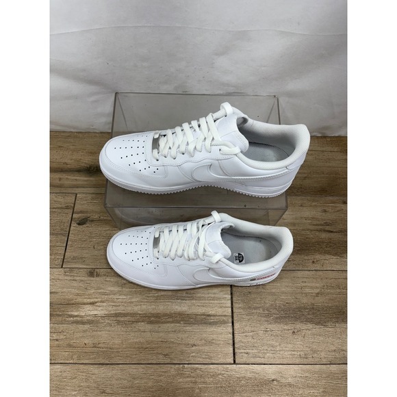 Nike Air Force 1 Low Castrol White‎ Sneakers Casual Shoes Size 10.5 - Picture 8 of 9